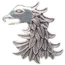 Griffin Pendant in Antique Pewter Large
