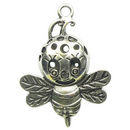 Art Deco Bee Pendant in Antique Pewter