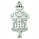 Fairy Princess Pendant in Antique Silver Pewter