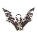 Bat Charm in Antique Silver Pewter