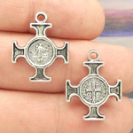 St Benedict Cross Medals Wholesale Silver Pewter