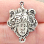 Medusa Charms Bulk Silver Pewter