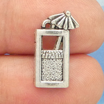 Cocktail Charms Wholesale in Antique Silver Pewter