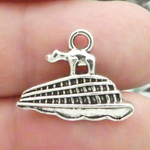 Steamboat Charms Bulk Silver Pewter