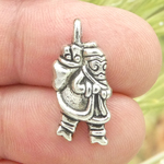 Santa Claus Charms Bulk in Antique Silver Pewter