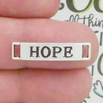 Hope Bracelet Connectors Bulk in Silver Pewter