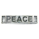 Charm Peace Connector in Silver Pewter