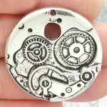 Watch Movement Pendants Bulk in Silver Pewter