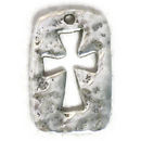 Hammered Cross Charms Bulk in Antique Silver Pewter