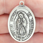 Our Lady of Guadalupe Medal Wholesale in Silver Pewter