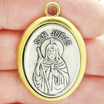 Saint Judas Medal Wholesale in Gold and Silver Pewter Spanish