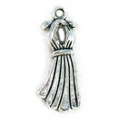 Dress Charm Silver Pewter