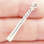 Silver Baseball Bat Charms Wholesale Antique Pewter