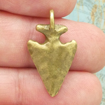 Bronze Arrowhead Charms Wholesale in Pewter