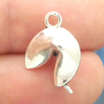 Fortune Cookie Charms Wholesale in Antique Silver Pewter