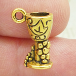 Catholic Chalice Charms Wholesale in Gold Pewter