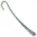 Hammered and Dimpled Bookmark in Antique Silver and Oxidized Pewter 