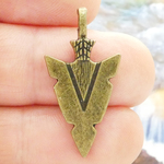 Arrowhead Charms Wholesale in Bronze Pewter