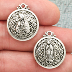 Our lady of Guadalupe Pendants Wholesale in Silver Pewter