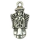Praying Angel Charm in Silver Pewter