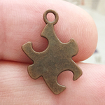 Autism Awareness Puzzle Piece Charms Wholesale in Copper Pewter