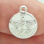 Silver Holy Spirit Medal in Pewter Tiny