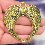 Gold Angel Wings Pendants Wholesale in Pewter