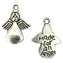 Made for an Angel Charm in Silver Pewter