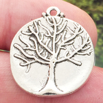 Silver Tree of Life Charm Wholesale in Pewter
