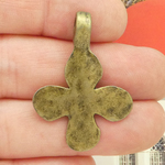 Hammered Cross Pendants Wholesale in Bronze Pewter
