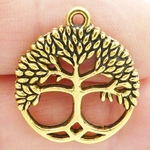 Gold Tree of Life Pendant Wholesale Pewter