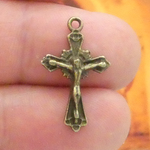 Crucifix Charms Wholesale in Bronze Pewter