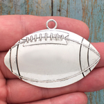 Silver Football Charm Large Pewter