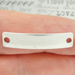 ID Plates for Bracelet in Silver Pewter