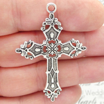 Ornate Cross Pendants Wholesale Silver Pewter