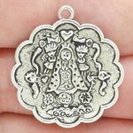 Our Lady of Guadalupe Pendant Wholesale in Silver Pewter
