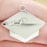 Graduation Cap Pendant Wholesale in Silver Pewter