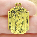 Jesus Sacred Heart Medal Wholesale in Gold Pewter