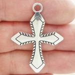 Modern Silver Cross Pendant Wholesale in Pewter