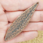 Metal Leaf Charms Wholesale in Antique Copper Pewter