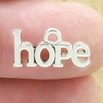 Hope Charms Wholesale in Antique Silver Pewter Small
