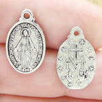 Miraculous Medal Bulk Order in Antique Silver Pewter Small