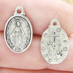 Miraculous Medal Bulk Buy Silver Pewter Small