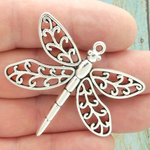 Dragonfly Pendants Wholesale Antique Silver Pewter