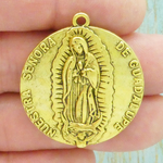 Our Lady of Guadalupe Medal Gold Pewter