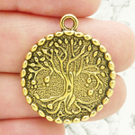 Tree of Life Charms Wholesale in Gold Pewter