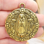 Our Lady of Guadalupe Medals Bulk Gold Pewter Large