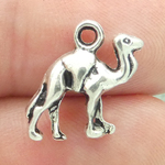 Camel Charms Wholesale in Silver Pewter
