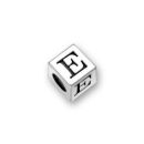 Pewter Letter Beads E 4.5mm Small Silver Pewter Alphabet Beads