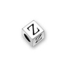 Pewter Letter Beads Z 4.5mm Small Silver Pewter Alphabet Beads